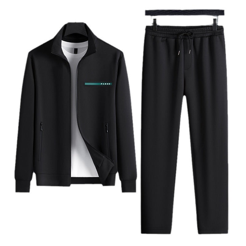 High-end Two-piece Long-sleeved Casual Sports Suit Men