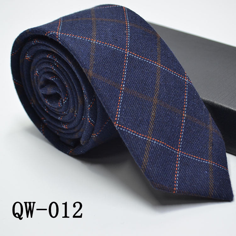 Men's Tie Super Narrow Wool-like Elegant And Elegant