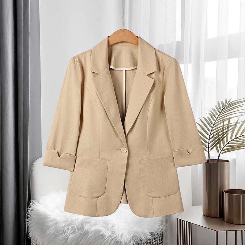 Women's High-end Linen Suit Jacket