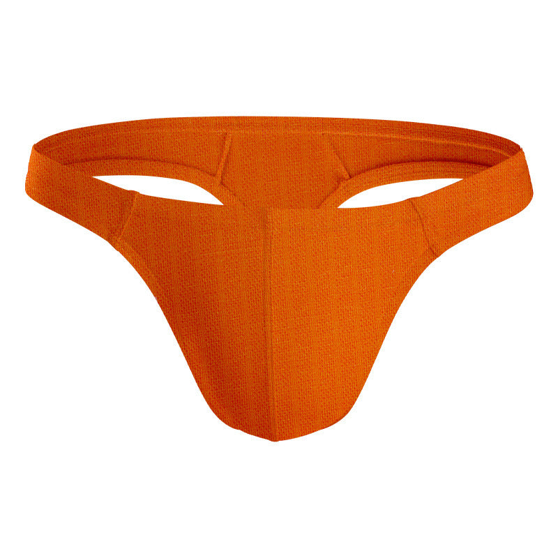 Low Waist Cotton Underwear High Fork Convex Bikini Trendy Men's Briefs