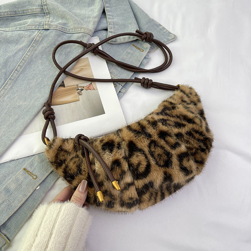 New Fall Winter Fashion Plush Shoulder Bag