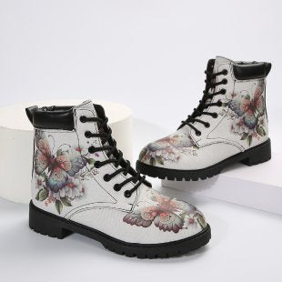 Women's Multi-color Printing Fashion Martin Boots