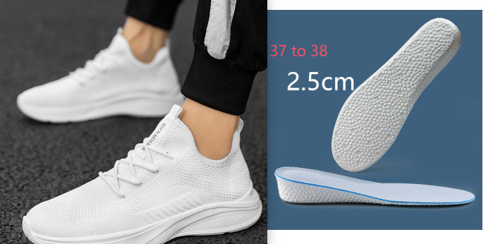 Breathable White Mesh Men's Casual Sneaker