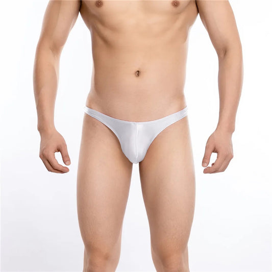 Silk Smooth Transparent Thin Shiny Glossy Silky Hipster Men's Thong