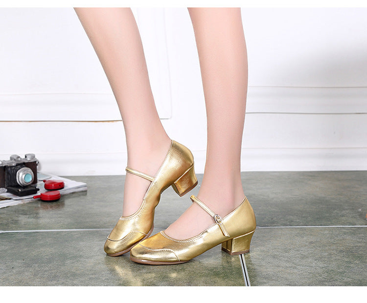 Thickening Wear-resistant Sole Dancing Soft Bottom Square Dance Shoes