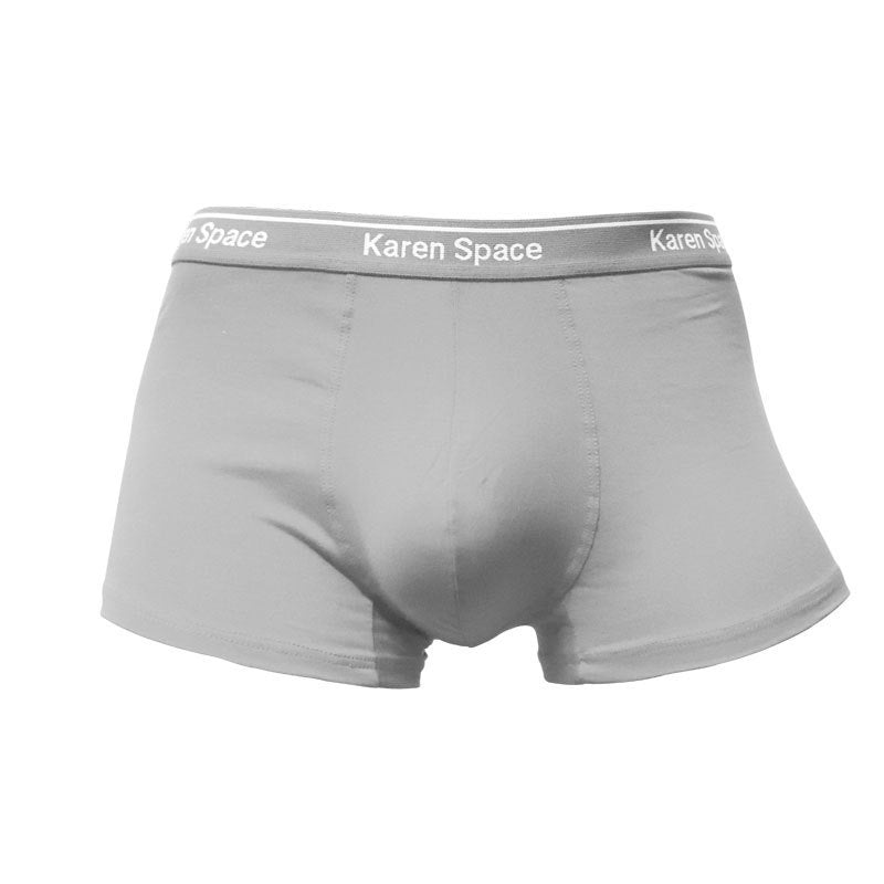 Cotton Men's Solid Color Boxers