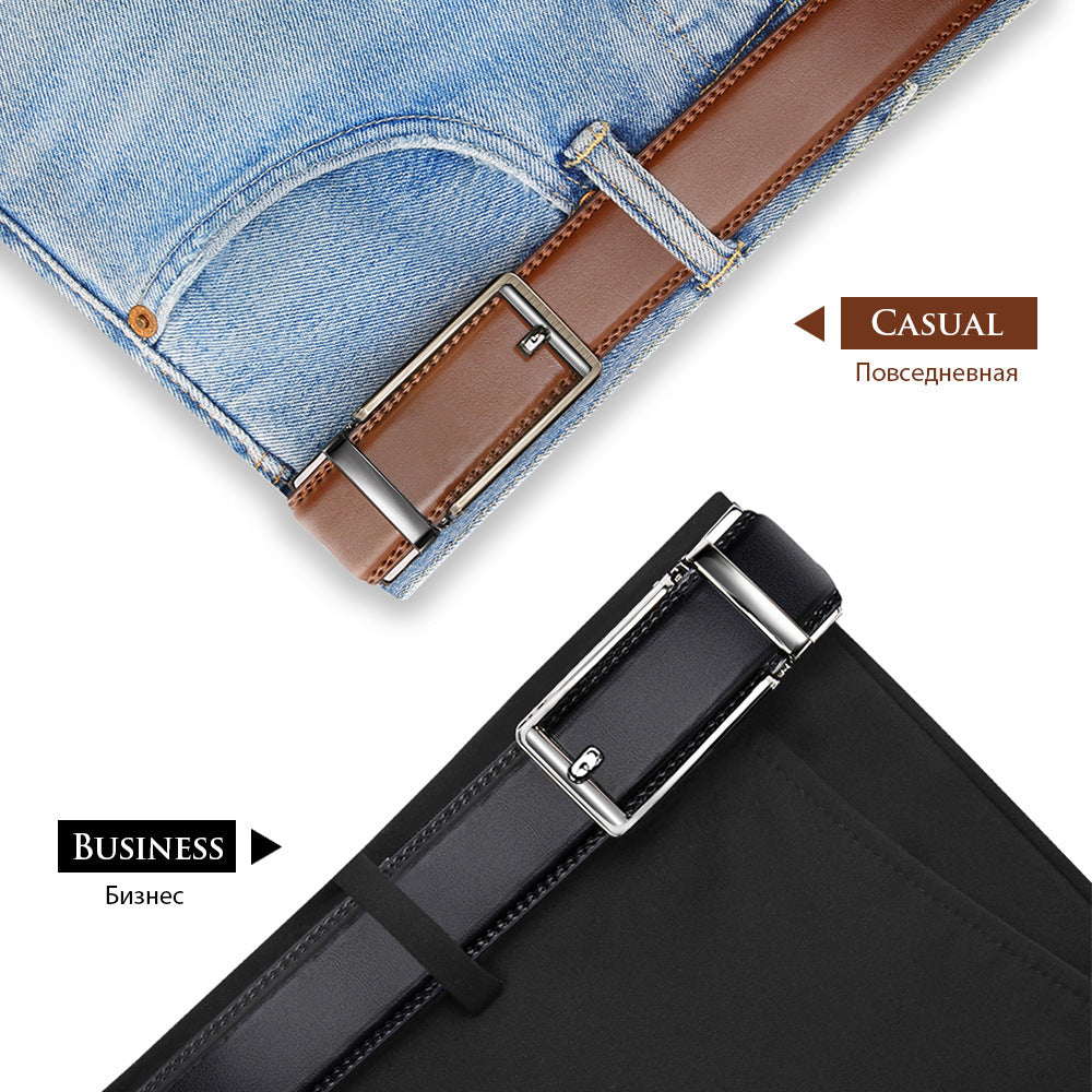 Reprint Anti-pull Alloy Automatic Buckle Belt Men