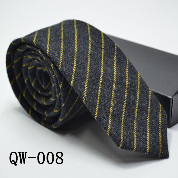 Men's Tie Super Narrow Wool-like Elegant And Elegant