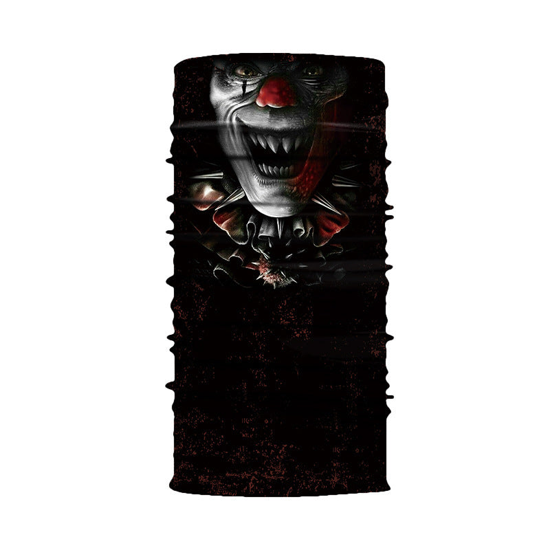 3D Digital Skull Printing Cycling Seamless Magic Scarf