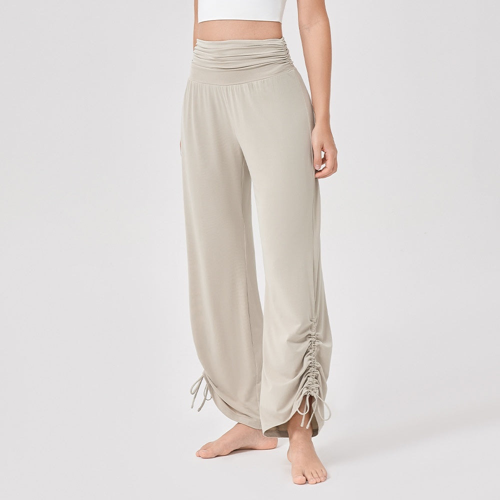 Women's Yoga High Waist Loose Wide Leg Pants Draping Soft And Breathable