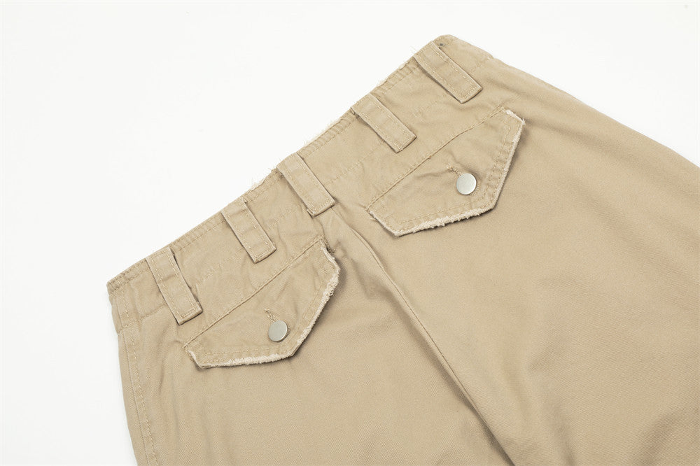 Worn-out Tooling Men Trousers High Street Design Sense