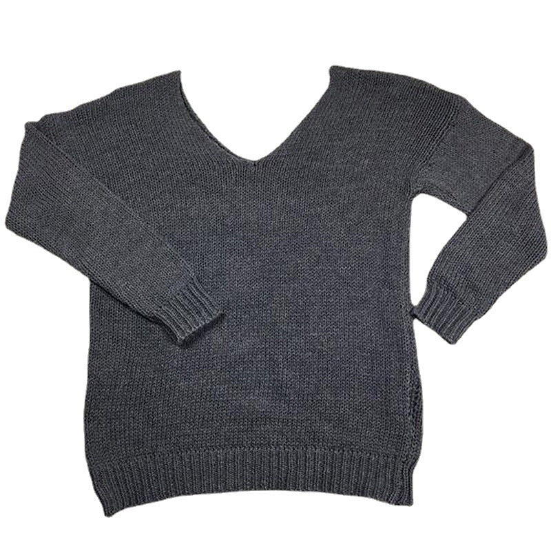 Off-the-shoulder Long Sleeve Sweater For Women