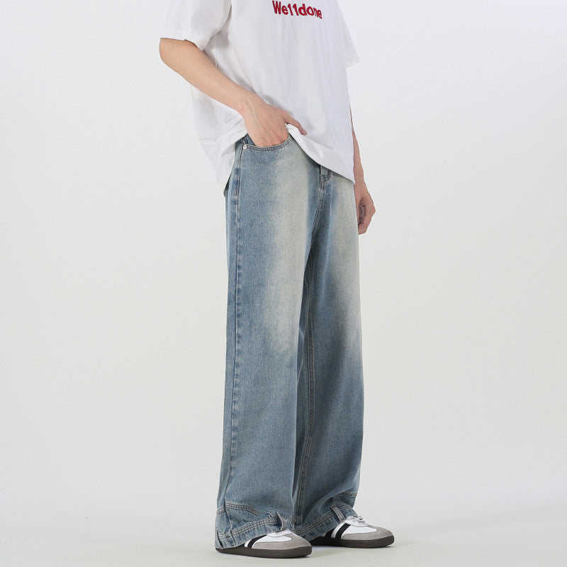 Fashion Brand Design Straight Inside-out Wear Pants