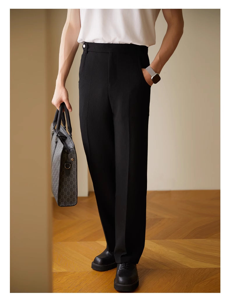 Straight Casual Long Pants Men's Thin