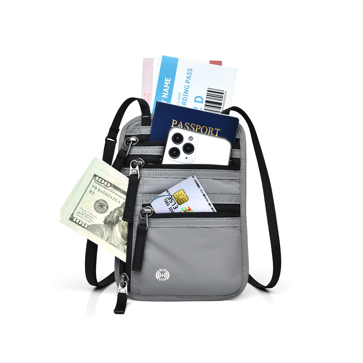 Multi-functional Credentials Travel Passport Bag Abroad