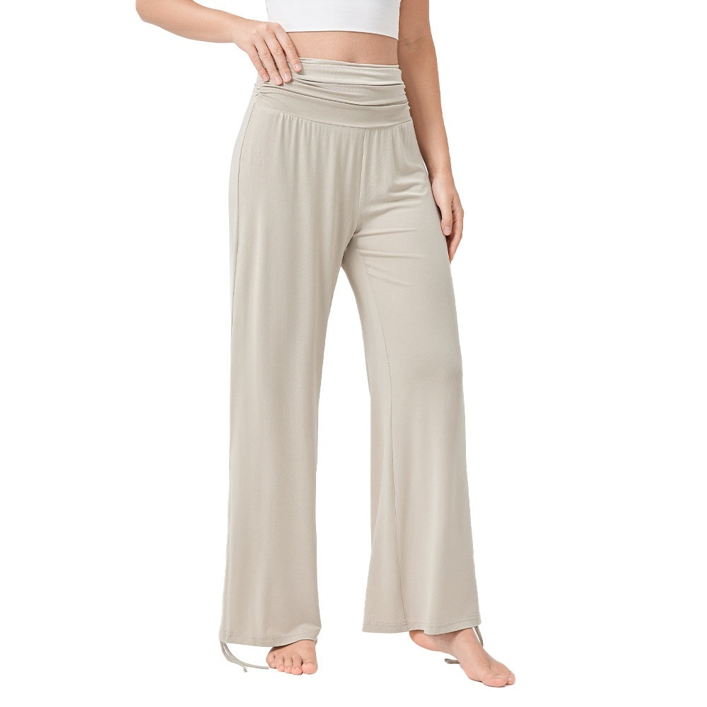 Women's Yoga High Waist Loose Wide Leg Pants Draping Soft And Breathable