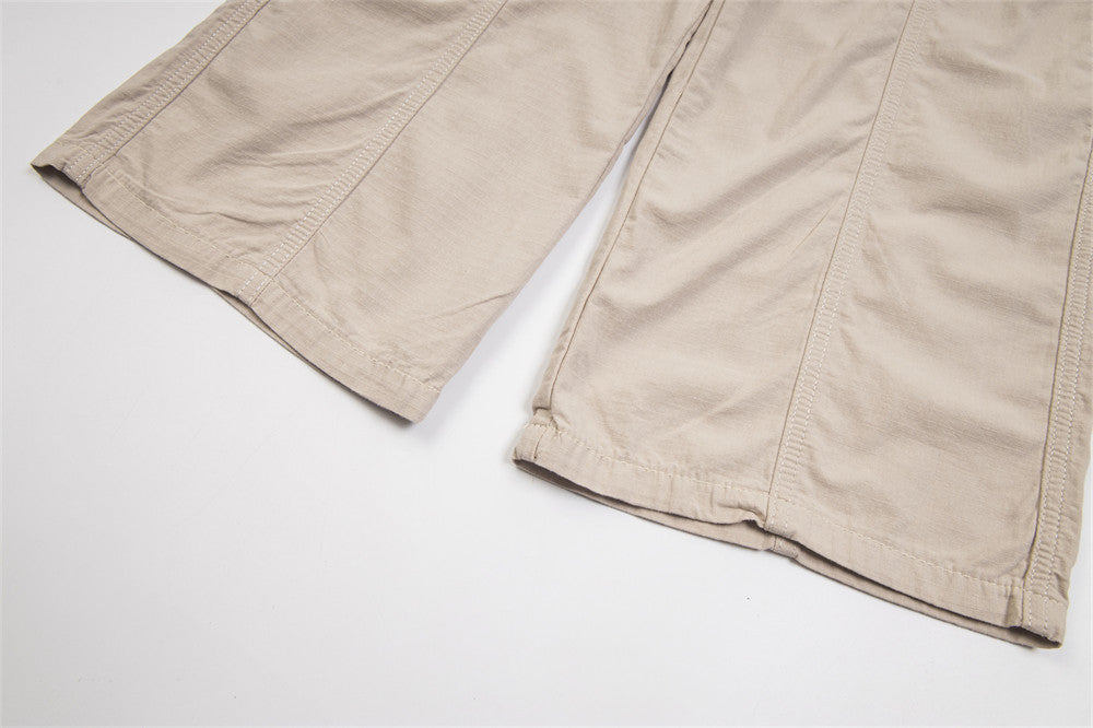 Multi-Pocket Workwear Men's Loose Wide-leg Pants