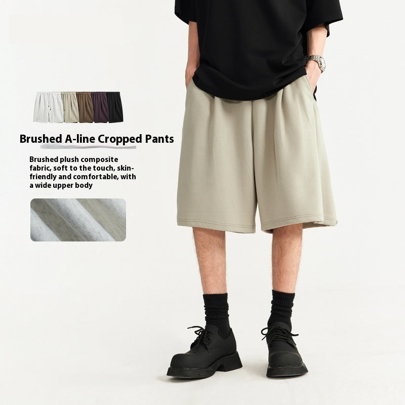 Bristle A- Line Cropped Pants Fashion Brand Loose Casual Shorts