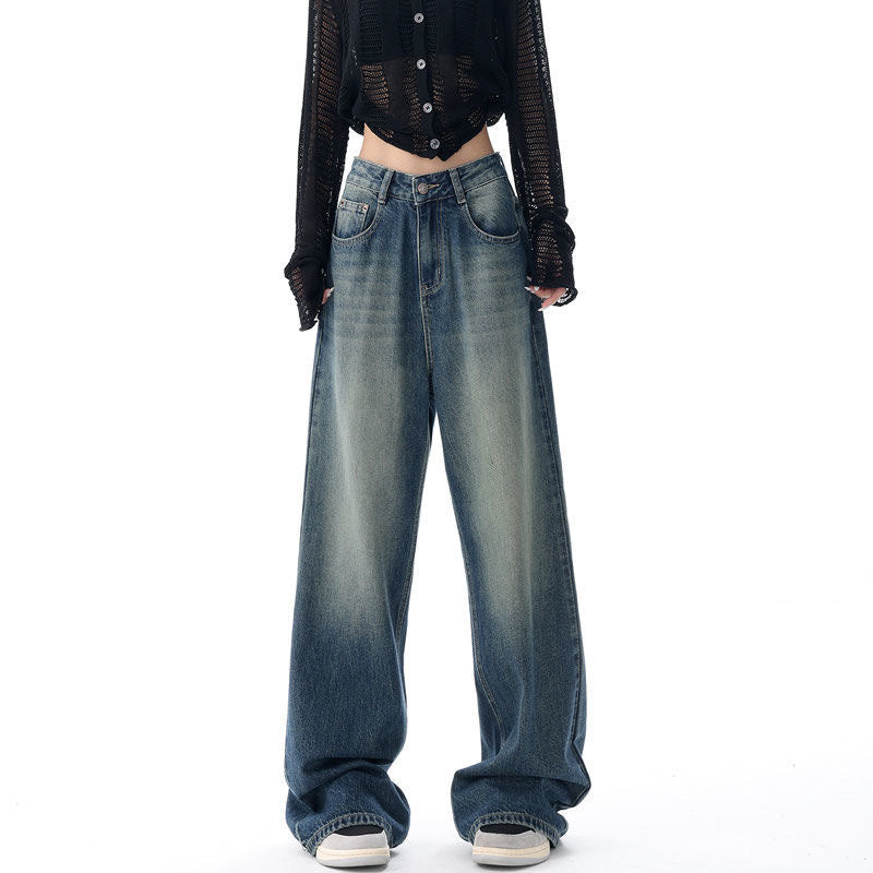 Women's Wide-leg Jeans Loose High Waist