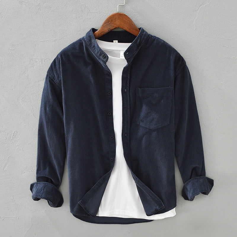 Autumn Loose Corduroy Long Sleeve Shirt