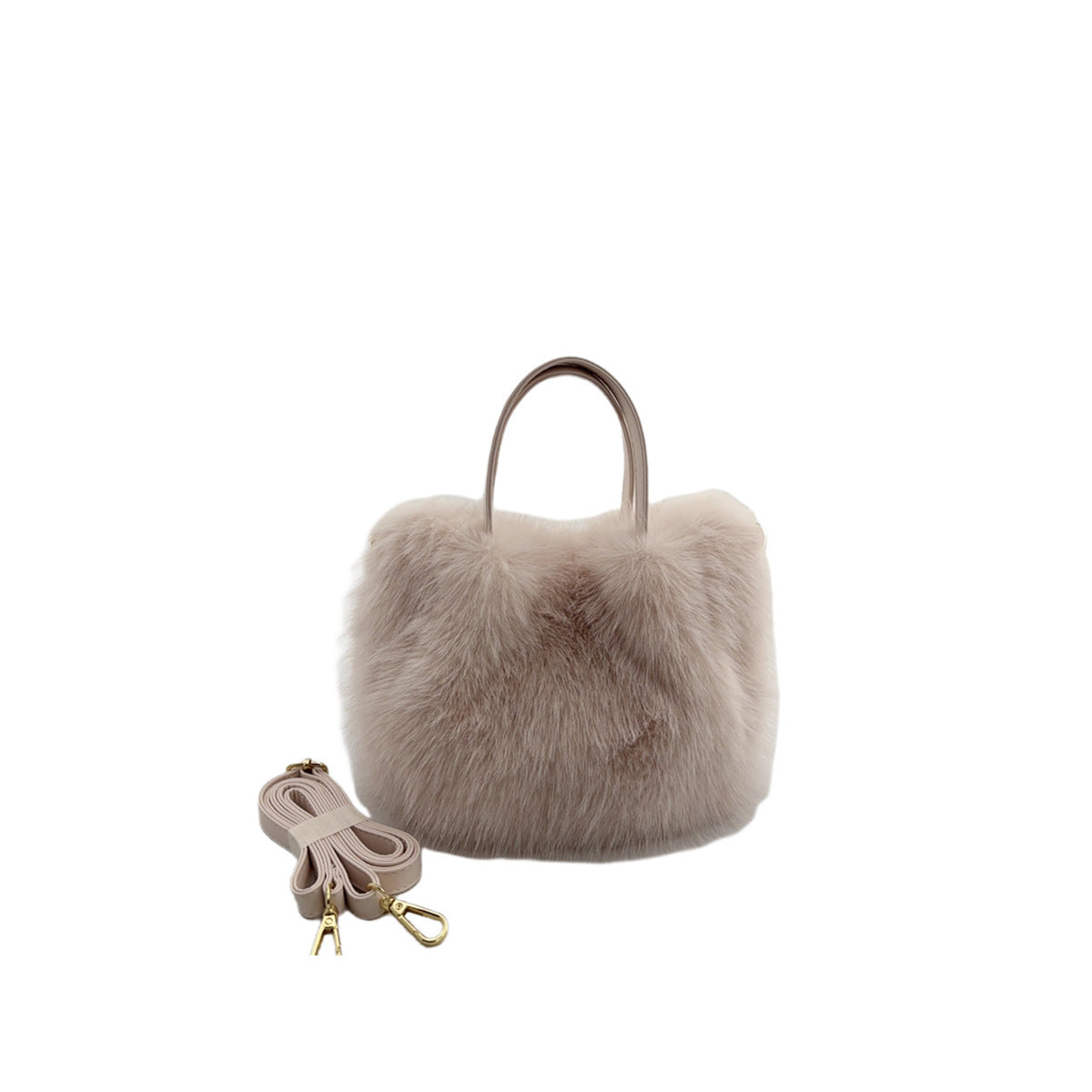 Women's Fox Fur-style Tote Bag