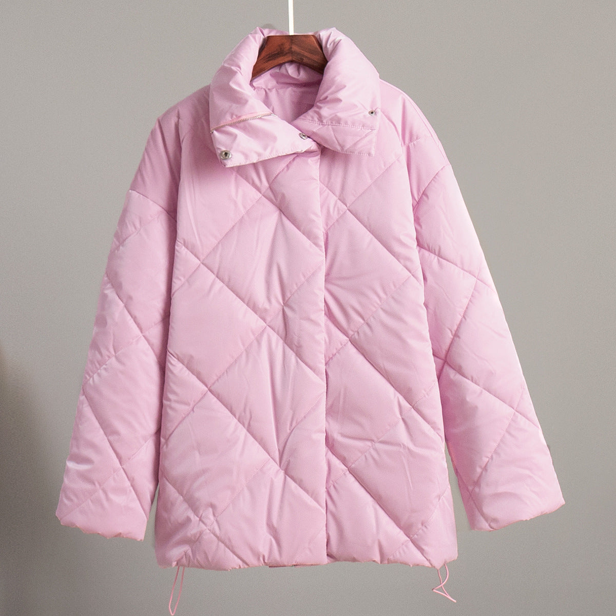 Baggy Matte Glossy Lapel Cotton-padded Coat Casual Jacket