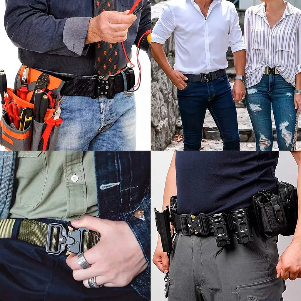 Anti Allergic Metal Tactical Belt With Buckle Hook