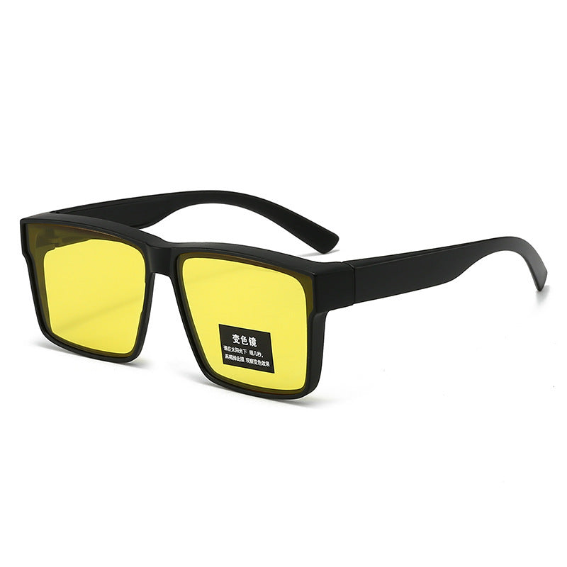 New Night Vision Photochromic Myopia Glasses