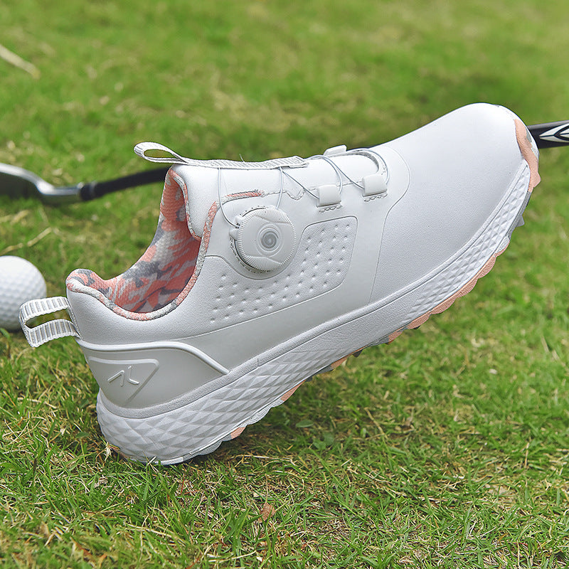 Golf Shoe Couple Waterproof Track Spikes Shoes