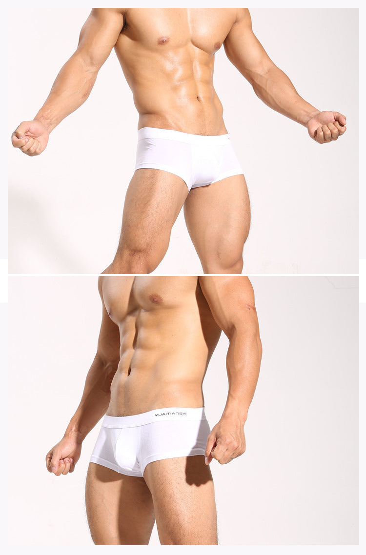 Men's Solid Color Breathable Plus Size Modal Underwear