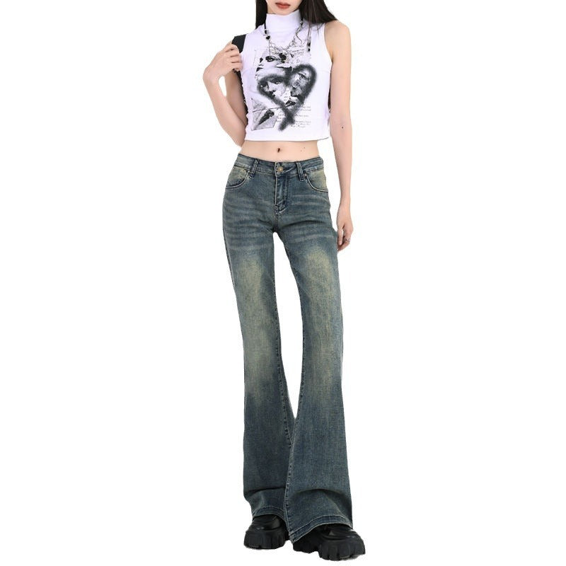 High Street Hot Girl Loose Retro Skinny Jeans For Women