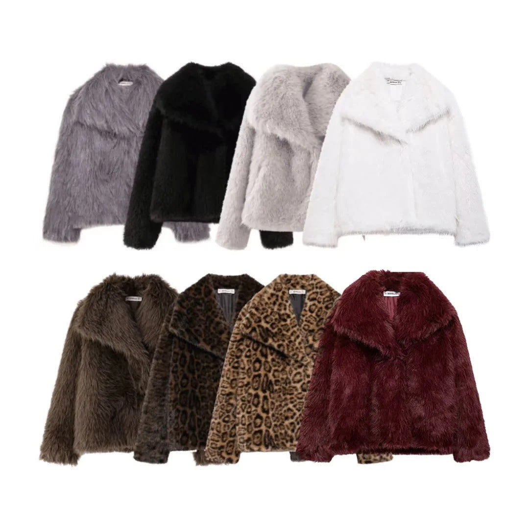 Women's Faux Fur Fluffy Jacket