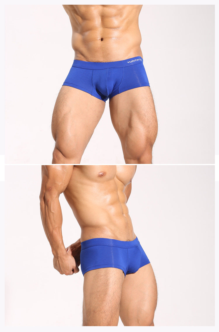 Men's Solid Color Breathable Plus Size Modal Underwear