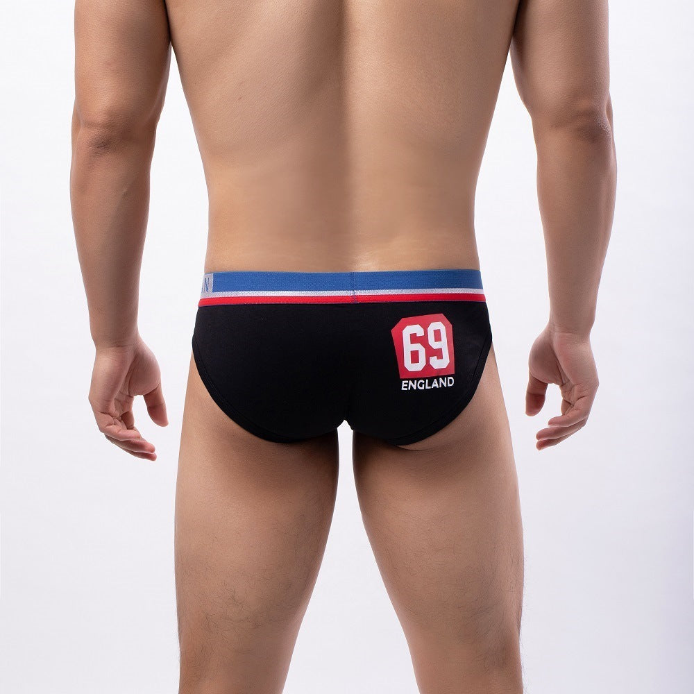 Men's Summer Thin Breathable Low Waist Printed Underwear